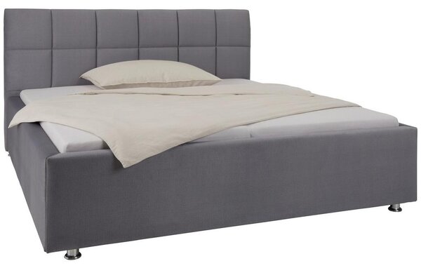 Premium Living Oblazinjena Postelja Bogner, 160x200, Siva