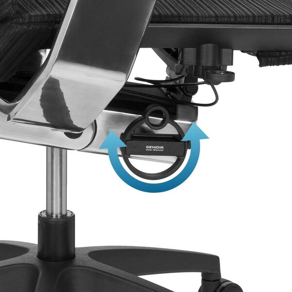 MID.YOU Pisarniški Stol Genidia Smart Black, Črna