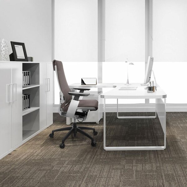 MID.YOU Pisarniški Stol Genidia Smart White, Bela, Siva