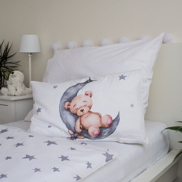 Bombažna otroška posteljnina za otroško posteljico 100x135 cm Teddy Bear – Jerry Fabrics