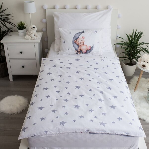 Bombažna otroška posteljnina za otroško posteljico 100x135 cm Teddy Bear – Jerry Fabrics