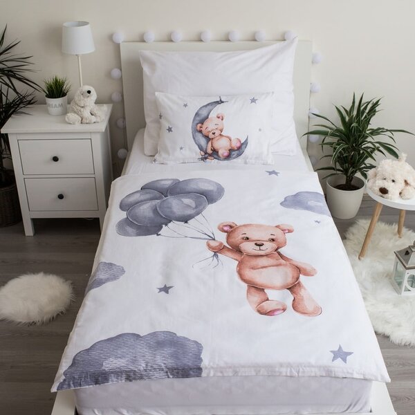 Bombažna otroška posteljnina za otroško posteljico 100x135 cm Teddy Bear – Jerry Fabrics