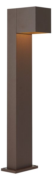 Zunanja svetilka rjasto rjava 65 cm vklj. LED IP64 z funkcijo zatemnitve in solarno - Charlene