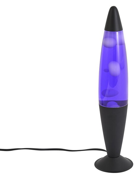 Lava svetilka vijolična z belim voskom vklj. LED - Molten Lava