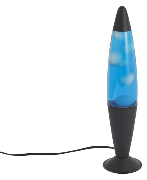 Lava svetilka modra z belim voskom vklj. LED - Molten Lava