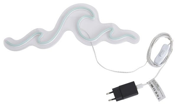 Neonska stenska svetilka modra vklj. LED - Wave