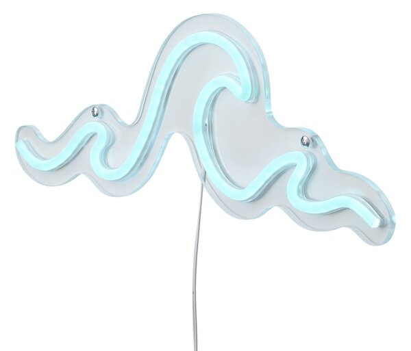 Neonska stenska svetilka modra vklj. LED - Wave