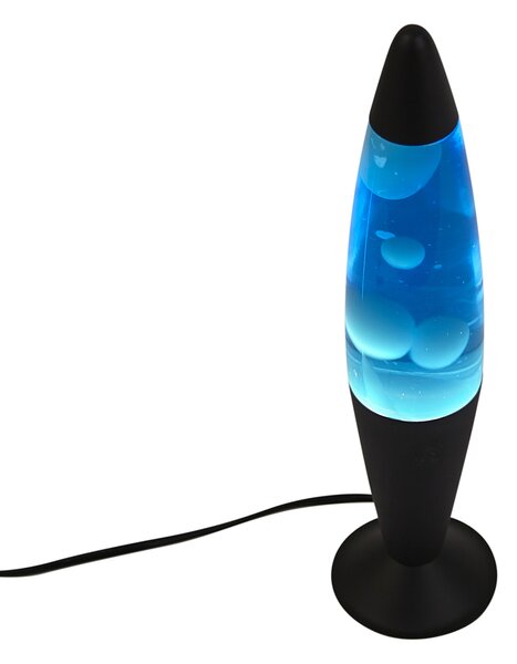 Lava svetilka modra z belim voskom vklj. LED - Molten Lava