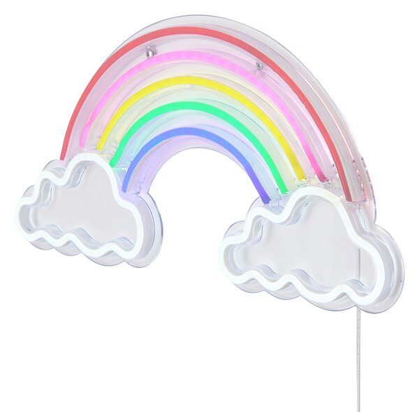 Neonska stenska svetilka večbarvna vklj. LED - Rainbow