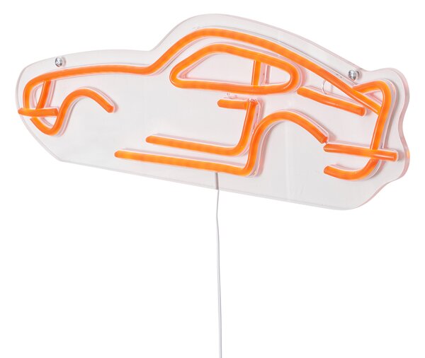 Neonska stenska svetilka oranžna vklj. LED - Avto