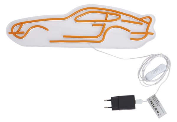 Neonska stenska svetilka oranžna vklj. LED - Avto