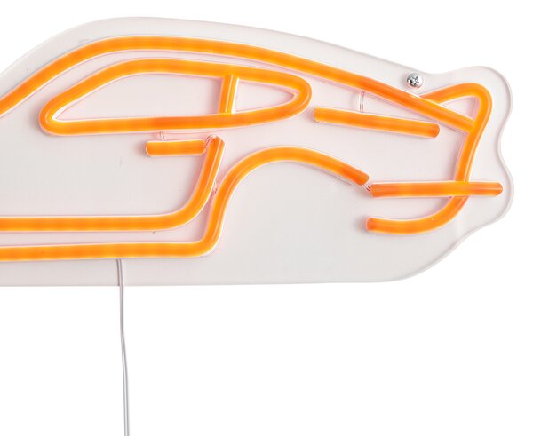Neonska stenska svetilka oranžna vklj. LED - Avto
