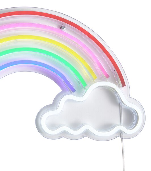 Neonska stenska svetilka večbarvna vklj. LED - Rainbow