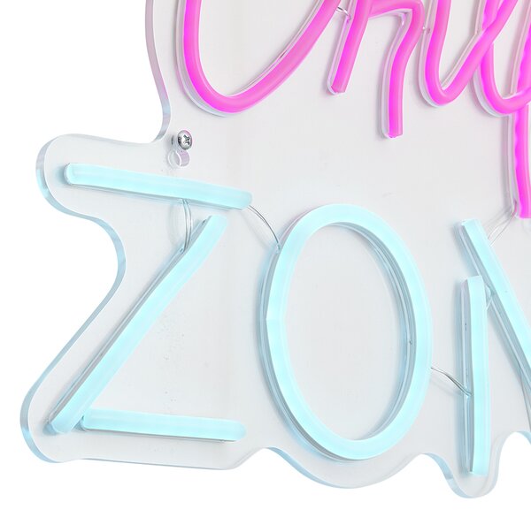 Neonska stenska svetilka roza z modro vklj. LED - Chill Zone