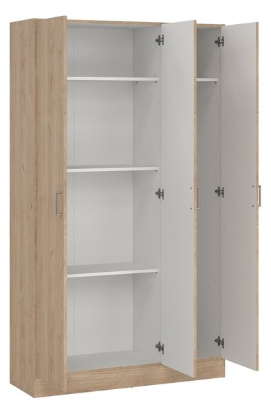 Garderobna omara v hrastovem dekorju v naravni barvi 104x181x36 cm Focus – Tvilum