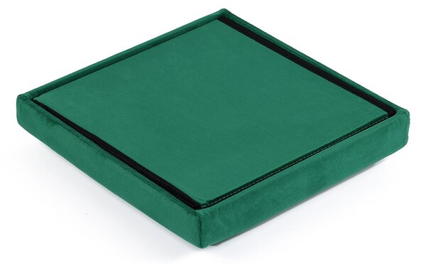 Zeleni zložljivi tabure CUBEXO VELVET M
