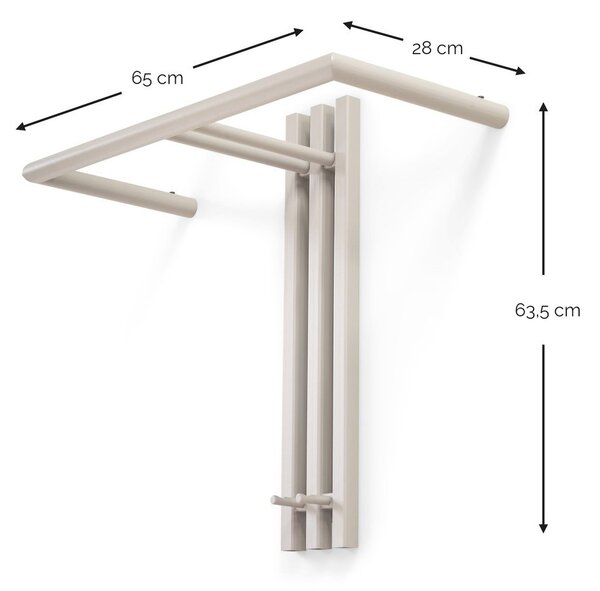 Sivorjav jeklen stenski obešalnik 65 cm Senza – Spinder Design