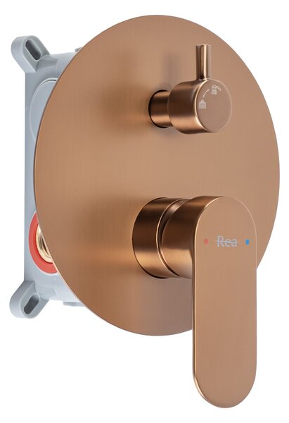 Komplet za tuširanje za vgradnjo Rea Drop Brush Copper + BOX