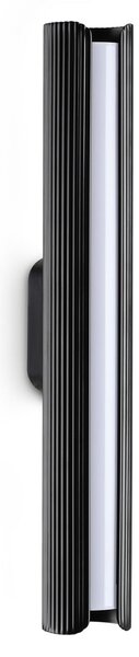 IDEAL LUX LED-stenna svetilka Dorica, črna, višina 30 cm, kovina, Črna, Dnevna soba / jedilnica, Aluminij, Sodobni