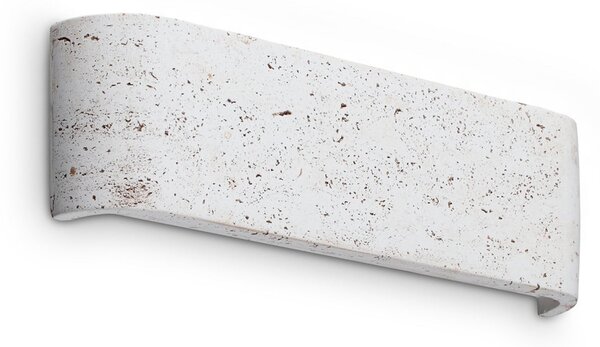 IDEAL LUX LED-stenna svetilka Delta v barvi cementa, širina 30 cm, 3.000 K, Rjava / rjasta, Dnevna soba / jedilnica, Beton, Sodobni, Stenska kotna