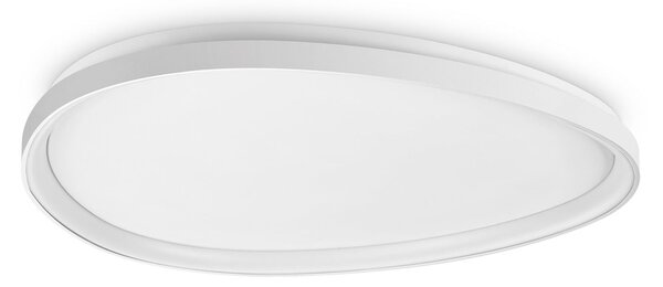 IDEAL LUX LED-stropna svetilka Gemini, bela, 81 cm, 3000 K, vklop/izklop, Bela, Dnevna soba / jedilnica, Kovina, Sodobni