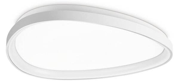 IDEAL LUX LED-stropna svetilka Gemini, bela, 61 cm, 2700 K, vklop/izklop, Bela, Dnevna soba / jedilnica, Kovina, Sodobni