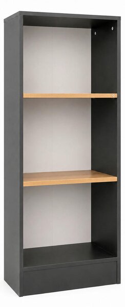 REGAL 52/114/30 cm antracit, medeni hrast