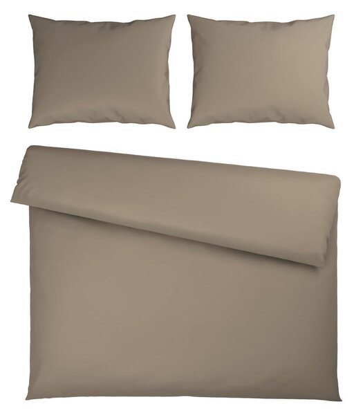 POSTELJNINA TANJA 240/220 cm saten rjavosiva