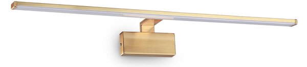 IDEAL LUX LED-stenna svetilka Alma iz medenine, širina 81 cm, Zlata / medeninasta, Dnevna soba / jedilnica, Kovina, Sodobni, Stenska vtičnica spodaj