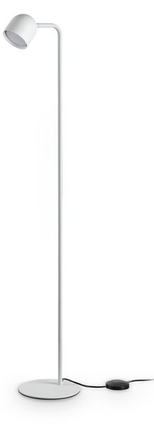 IDEAL LUX Stoječa svetilka Dodo, bela, višina 118 cm, kovina, regulator svetlobe, zatemnjen, Bela, Dnevna soba / jedilnica, Kovina, Sodobni
