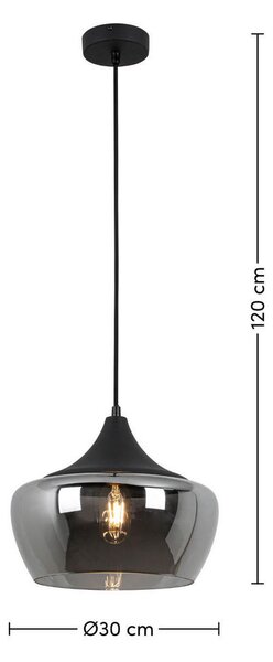 VISEČA SVETILKA 30/120 cm 25 W E27