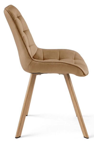 Jedilni stol SORIA VELVET, rjav
