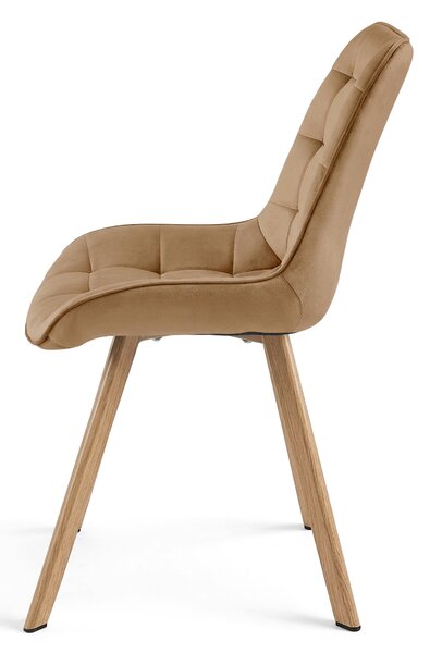 Jedilni stol SORIA VELVET, rjav