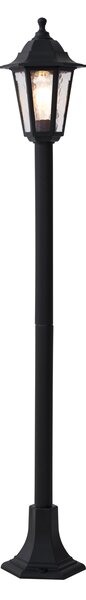 Klasična zunanja poštna svetilka črna 122 cm IP44 - New Haven Hammered