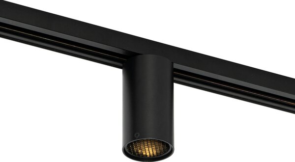 Moderni črni reflektor za 1-fazni tirni sistem GU10 50mm - Iconic Ruby Honey