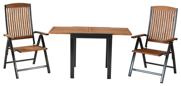 Gardenson Vrtni Set Athos, 3-Delni, Raztegljiva Miza