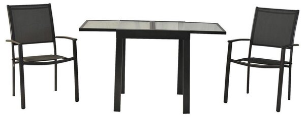 Gardenson Vrtni Set Milano, 3-delni, Raztegljiva Miza