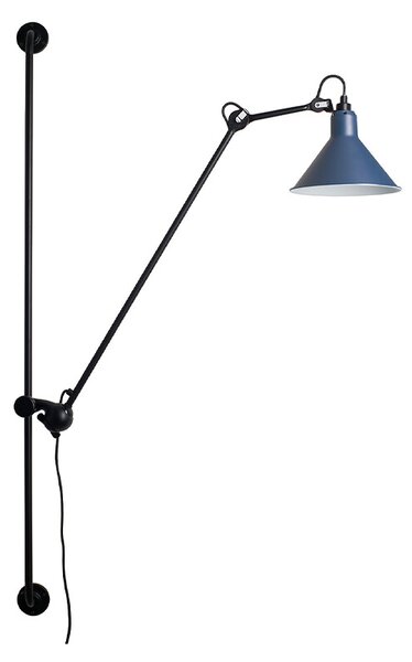 DCWLampe Gras - 214 Stenska Svetilka Conic Black/Blue Lampe Gras