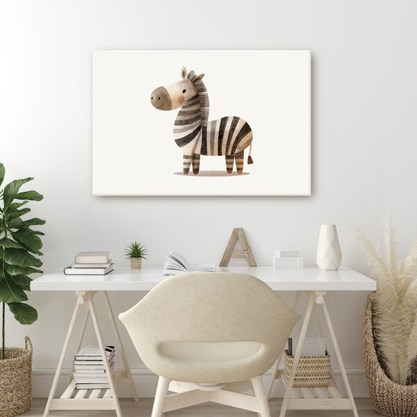 Slika prisrčna risana zebra