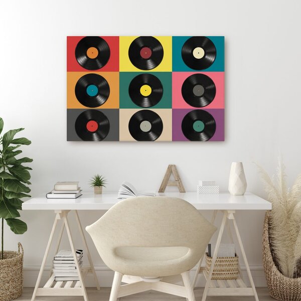 Slika retro vinilne plošče