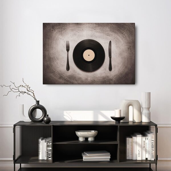 Slika vinil med priborom