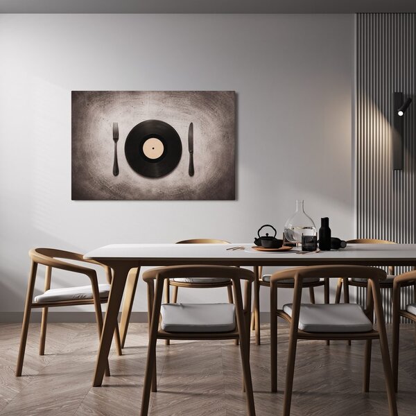 Slika vinil med priborom