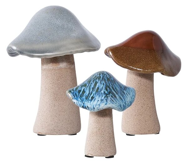 House Nordic Dekorativna figura House Nordic Mushrooms 3-pack