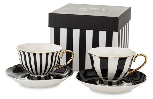 Komplet skodelic in krožnikov za 2 osebi. home & lifestyle 220 ml