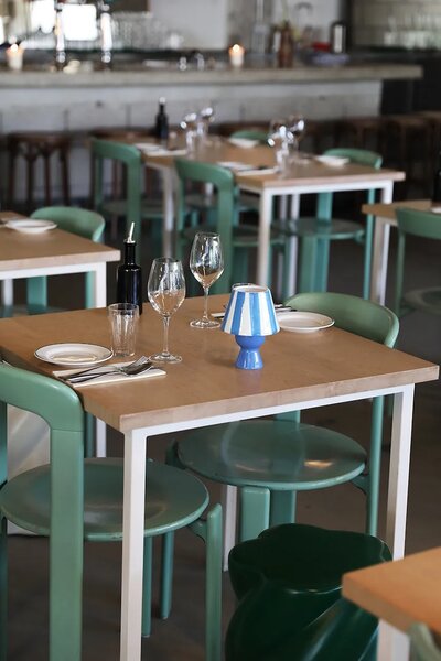 &k amsterdam Dekorativen svečnik &k amsterdam cantine blue 16 cm