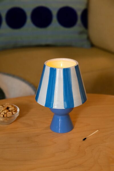 &k amsterdam Dekorativen svečnik &k amsterdam cantine blue 16 cm