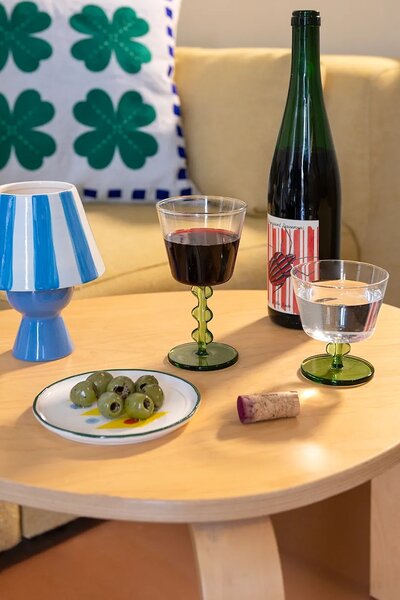 &k amsterdam Dekorativen svečnik &k amsterdam cantine blue 16 cm