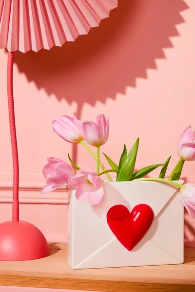 Fluid Market dekorativna vaza Heart 16,5 cm
