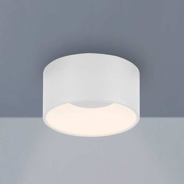 JUST LIGHT. GmbH Tanika LED stropna svetilka, bela, Ø 16 cm, z možnostjo, zatemnjen, Bela, Dnevna soba / jedilnica, Plastika, Sodobni