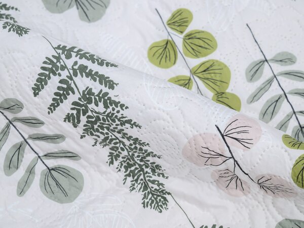 Pregrinjalo za posteljo SCANDI NATURE, zeleno Dimenzije: 170 x 210 cm